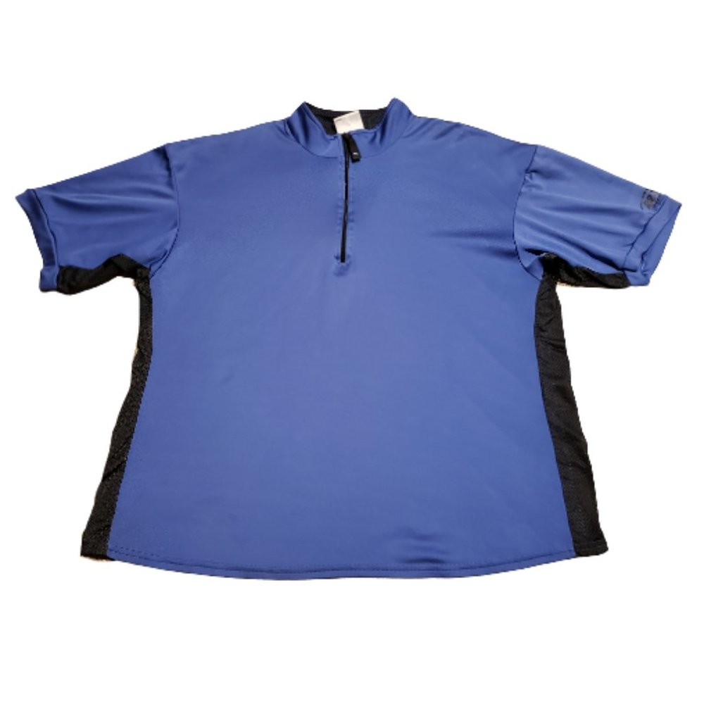 Road Runner 1/4 Running Jersey Shirt Athletic Blue / Black | Men's XL Pre-owned